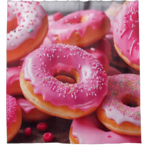 Pink Strawberry Donuts