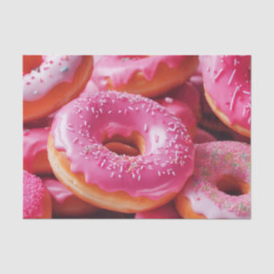 Pink Strawberry Doughnuts Tissue Paper