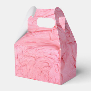 Pink Strawberry Ice Cream Texture Favor Box