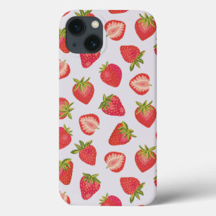 Pink Strawberry iPhone Case