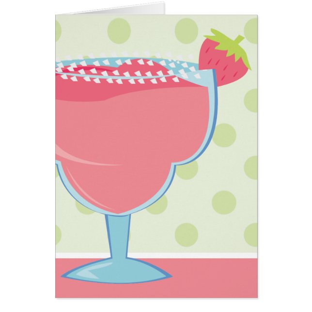 Pink Strawberry Margarita Drink (Front)
