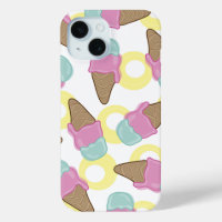 Pink Strawberry Mint Summer Retro Ice Cream Casing