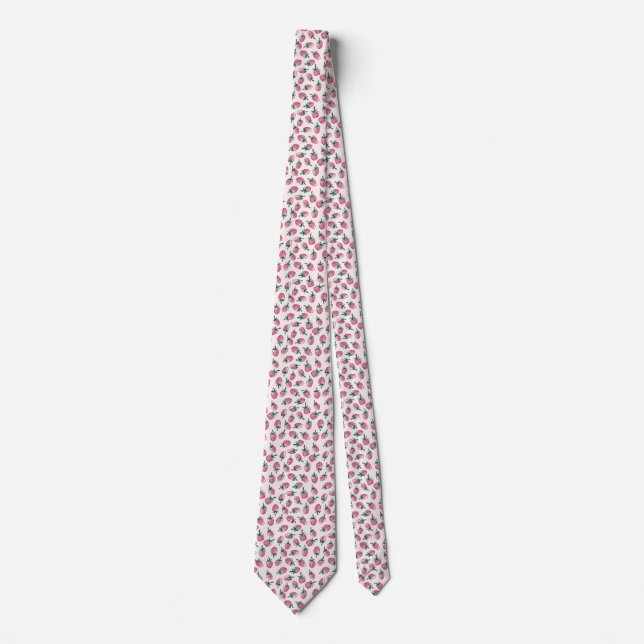 pink strawberry  tie (Front)