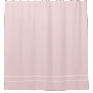 Pink strié horizontal rayures rideau de douche