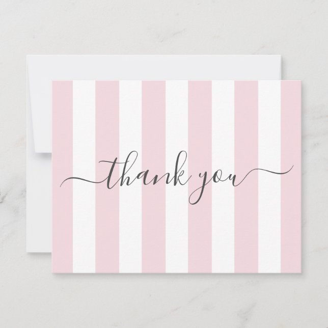 Pink Stried Merci note (Devant)
