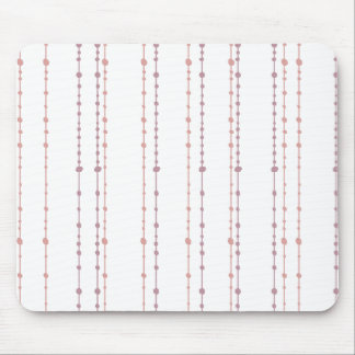 Pink String dot mouse pad