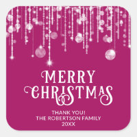 Pink String Lights Christmas Party Favour