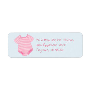 Pink Stripe Baby Romper