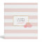 Pink Stripe & Blush Peony Personalized Binder