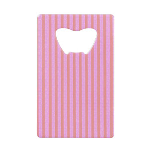 Pink Stripe Bottle Opener Credit Card Bottle Opener