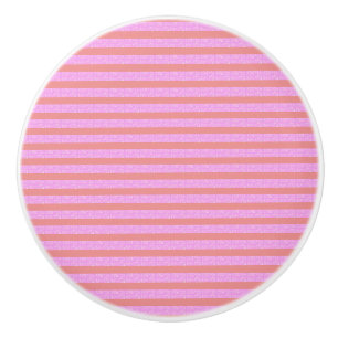 Pink Stripe Ceramic Pull