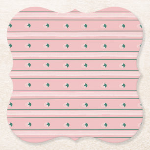 Pink Stripe Coaster