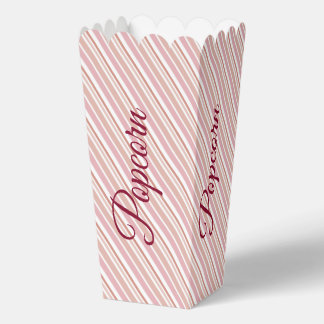Pink Stripe Design Favor Box