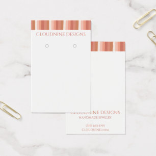 Pink Stripe Earring Necklace Jewellery Display Car