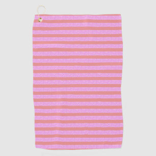 Pink Stripe Golf Towel