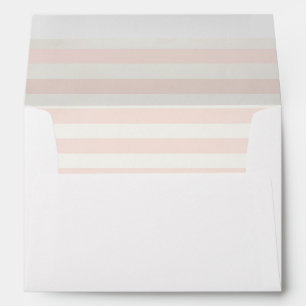Pink Stripe Invitation Envelope