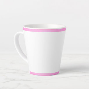 Pink Stripe Latte Mug