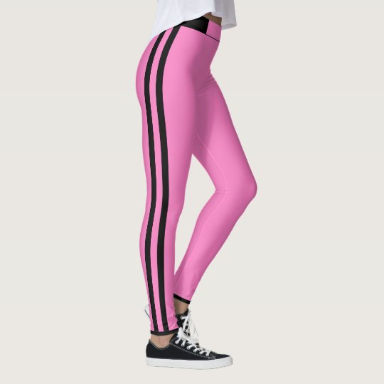 Pink Stripe Leggings