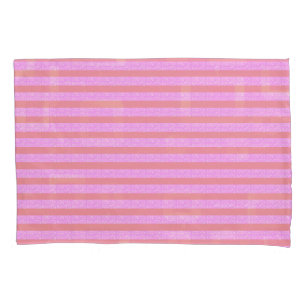 Pink Stripe Pillowcase