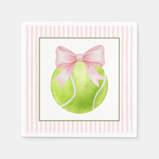Pink Stripe Tennis Napkin