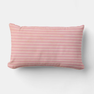 Pink Stripe Throw Pillow