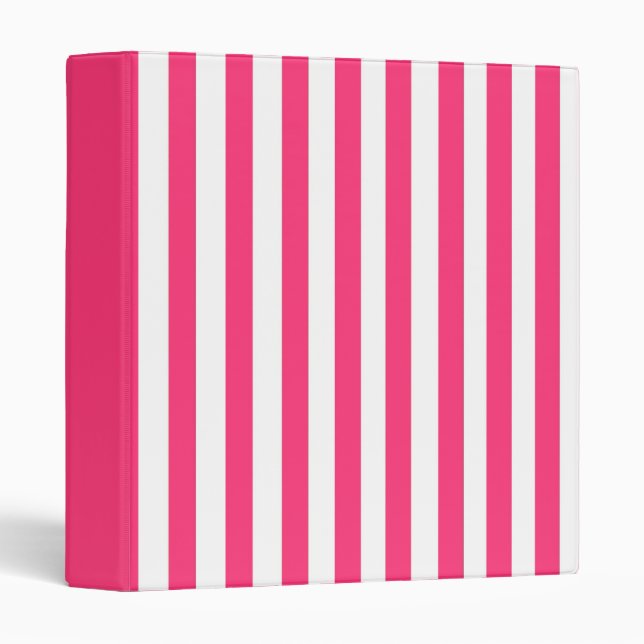 Pink Striped Binder (Front/Spine)