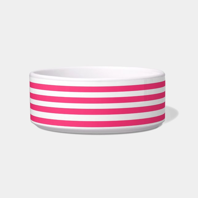 Pink Striped Bowl (Front)