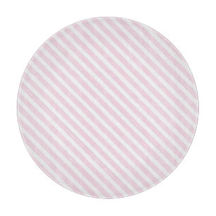 Pink Striped Cutting Board