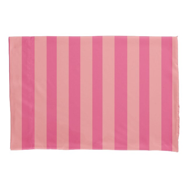 Pink striped pillowcase (Front)