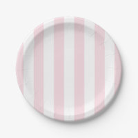 Pink Striped Plates