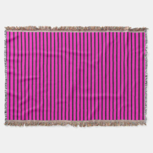 Pink Striped texture Throw Blanket