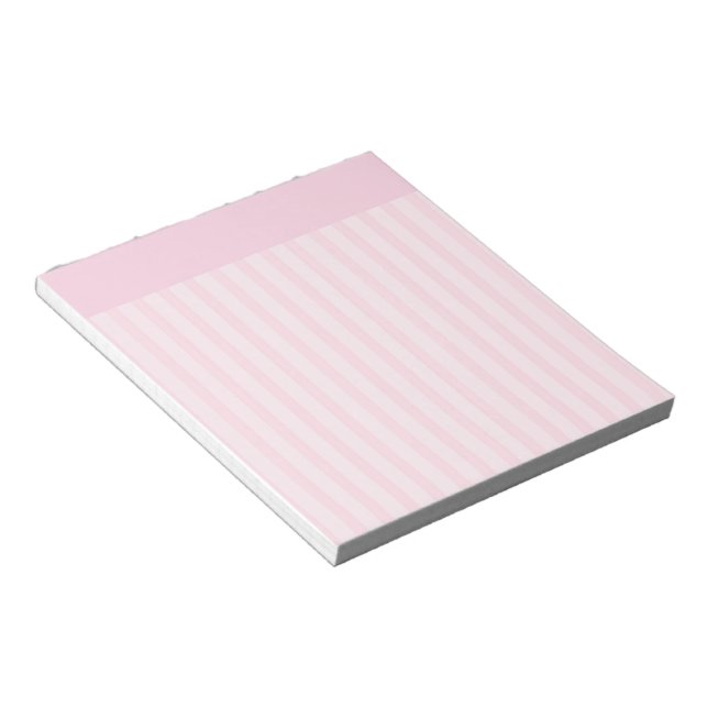 Pink Stripes 1 Notepad (Angled)