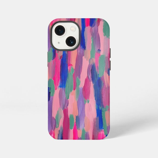 Pink Stripes Abstract  iPhone Case (Back)