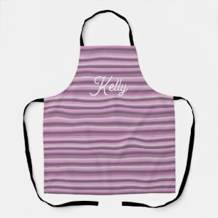 Pink stripes apron
