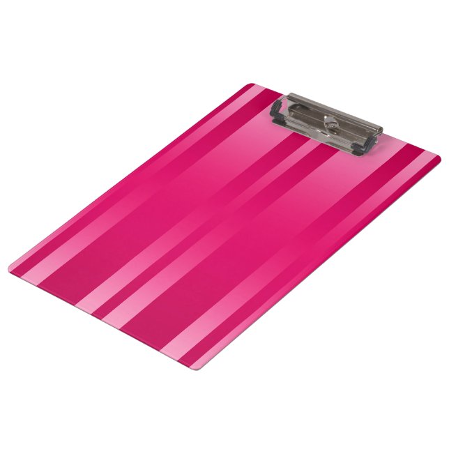 Pink Stripes Background Clipboard (Angled)