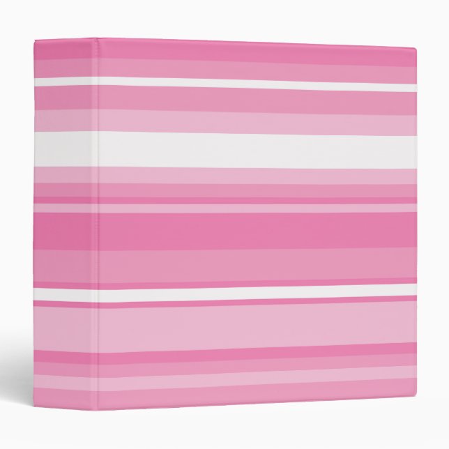 Pink stripes binder (Front/Spine)