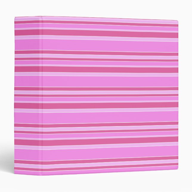 Pink stripes binder (Front/Spine)