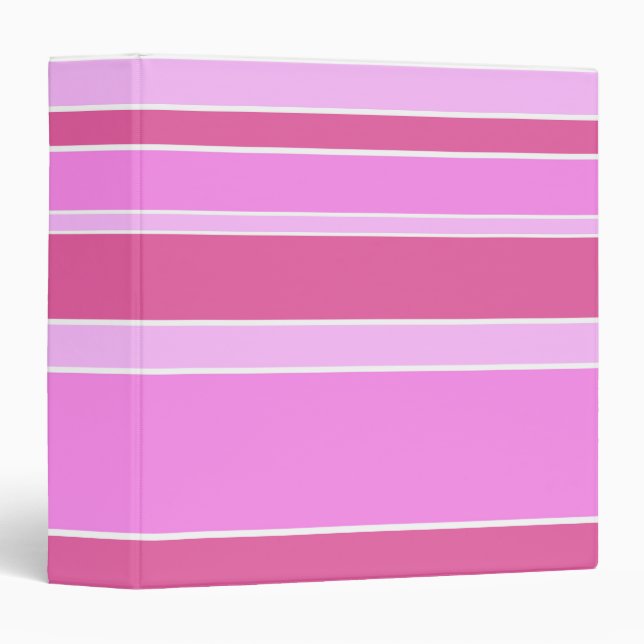 Pink stripes binder (Front/Spine)