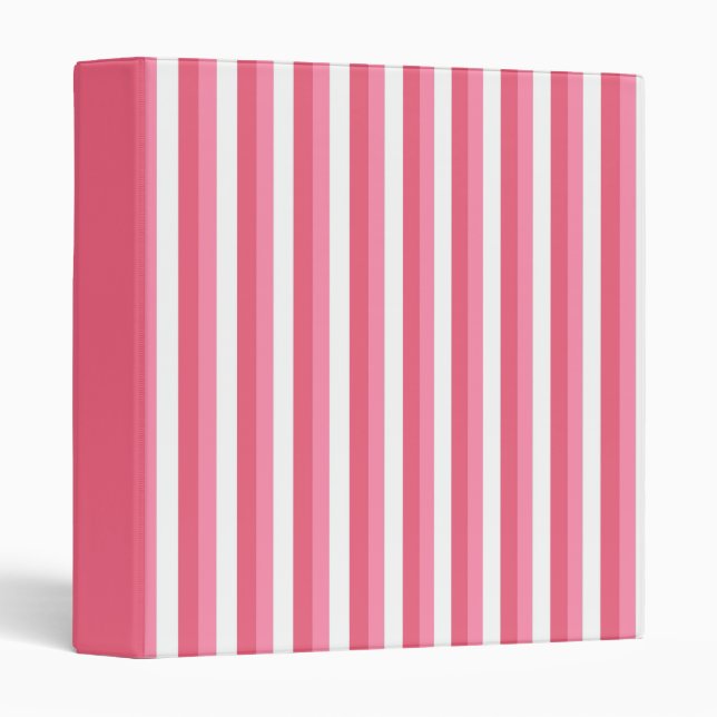 Pink Stripes Binder (Front/Spine)