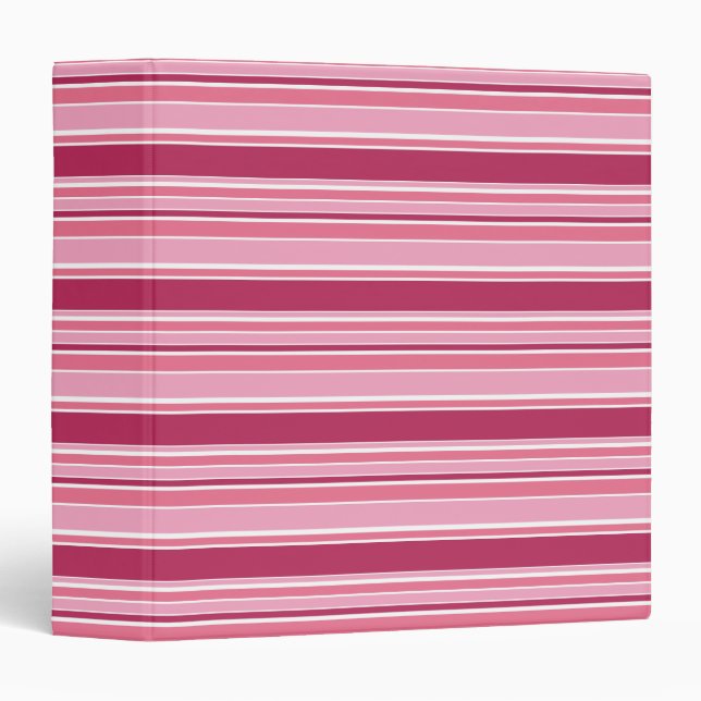Pink stripes binder (Front/Spine)