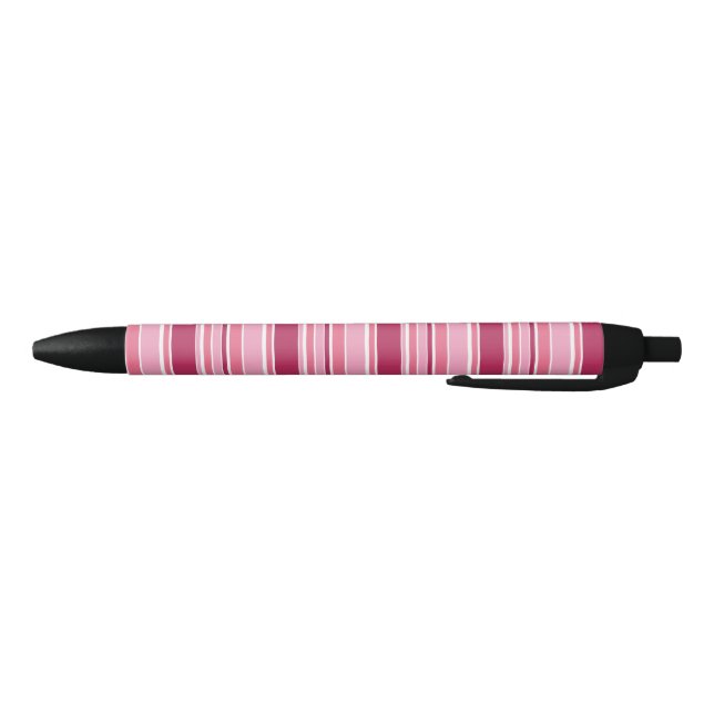 Pink stripes black ink pen (Bottom)