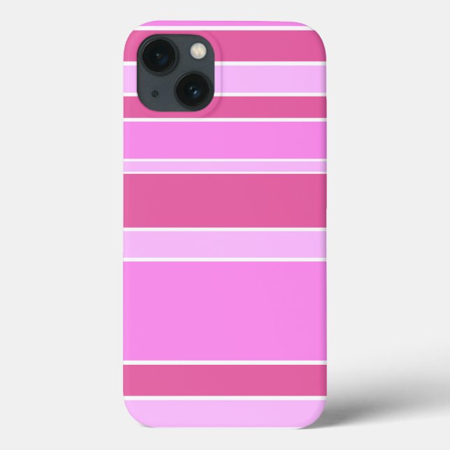 Pink stripes Case-Mate iPhone case (Back)