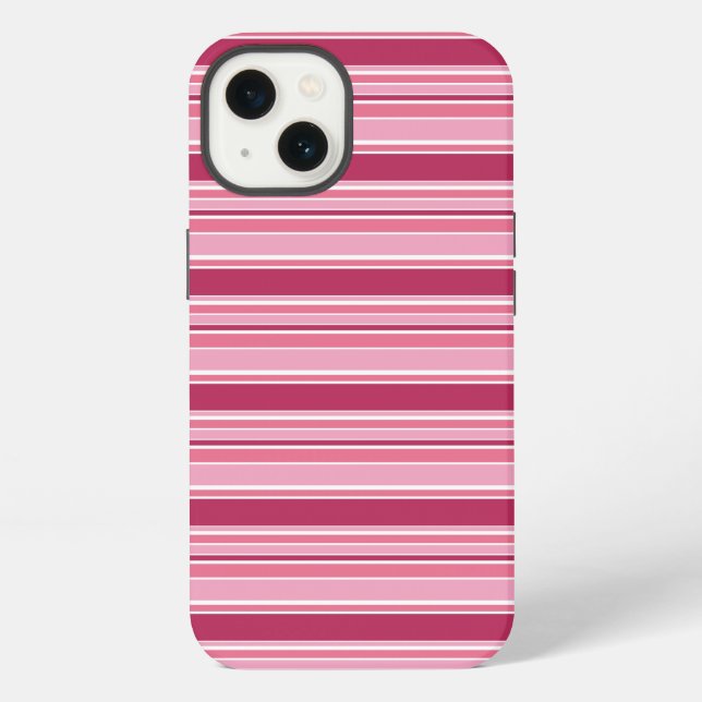Pink stripes Case-Mate iPhone case (Back)