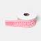 Pink Stripes custom text ribbon