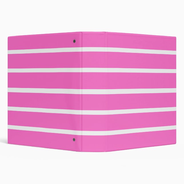 Pink Stripes Design  Binder (Background)