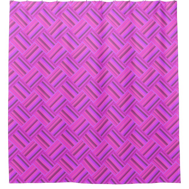Pink stripes diagonal weave pattern (Front)