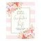Pink Stripes Floral Graduation Welcome Sign