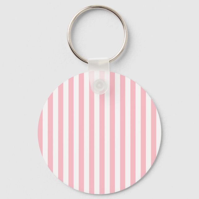 Pink Stripes Keychain (Front)