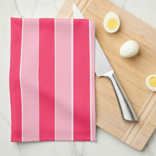 Pink Stripes Kitchen Towel