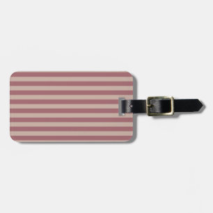 Pink Stripes Luggage Tag